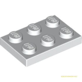 Fehér 2X3 Lapos Elem