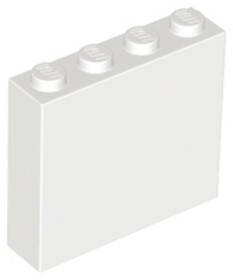 Fehér 1x4x3 fal elem