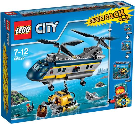 LEGO® City 66522 - Mélytengeri felfedezők Superpack 4 az 1-ben