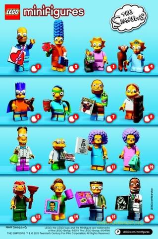 LEGO® Alkatrészek (Pick a Brick) 71009inst - The Simpsons 2. széria papír