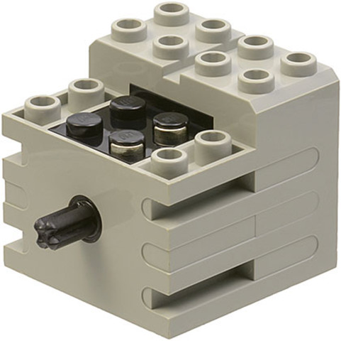 LEGO® Alkatrészek (Pick a Brick) 71427c0109 - Világosszürke 9V Mini Motor