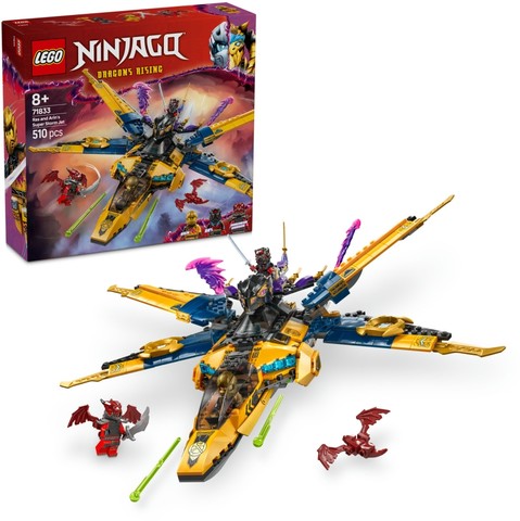 LEGO® NINJAGO® 71833 - Ras és Arin szuper viharrepülője