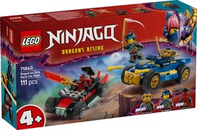 LEGO® NINJAGO® 71840 - Rogue és Drix versenyautós párbaja