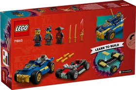 LEGO® NINJAGO® 71840 - Rogue és Drix versenyautós párbaja