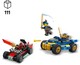 LEGO® NINJAGO® 71840 - Rogue és Drix versenyautós párbaja