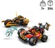 LEGO® NINJAGO® 71864 - Kai és Cole kombinálható járművei