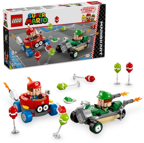 LEGO® Super Mario 72034 - Mario Kart™ – Baby Mario és Baby Luigi