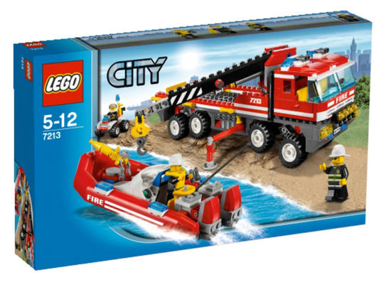 LEGO® City 7213 - Terepjáró tűzoltóautó és tűzoltócsónak