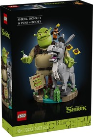 LEGO® Shrek 72423 - Shrek Szamár és Csizmás Kandúr
