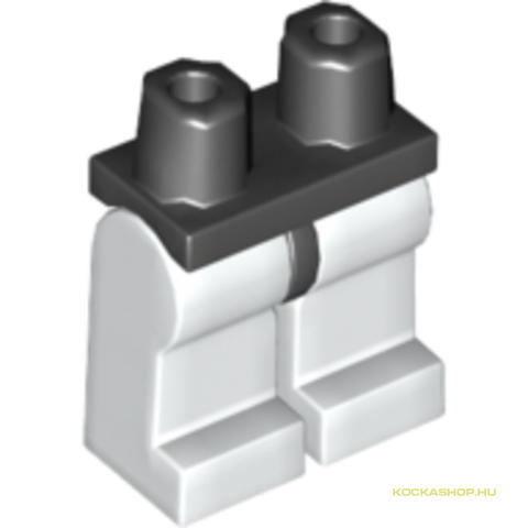 LEGO® Alkatrészek (Pick a Brick) 74326 - Fehér Minifigura Alsórész Fekete Övvel