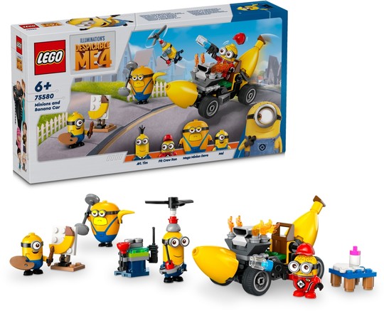 LEGO® Minions® 75580 - Minyonok és banánautó