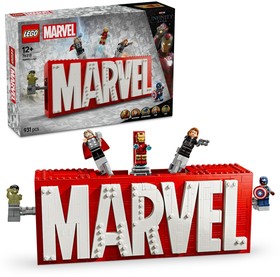 MARVEL logó és minifigurák