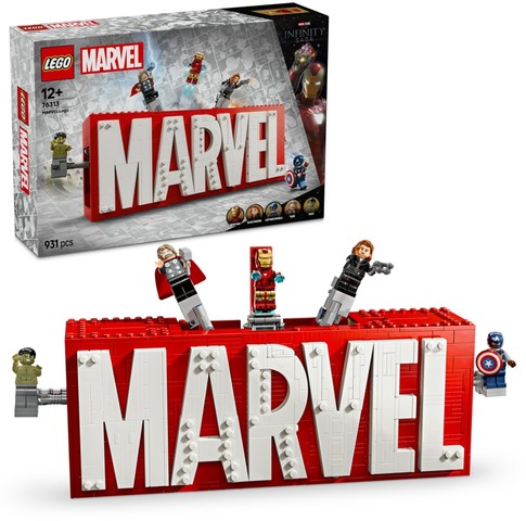 LEGO® Marvel 76313 - MARVEL logó és minifigurák