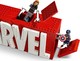 LEGO® Marvel 76313 - MARVEL logó és minifigurák