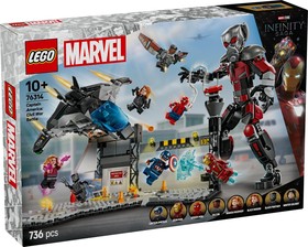 LEGO® Marvel 76314 - Amerika Kapitány: Polgárháború csatajelenet