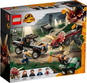 LEGO® Jurassic World 76950 - Triceratops támadása a teherautó ellen