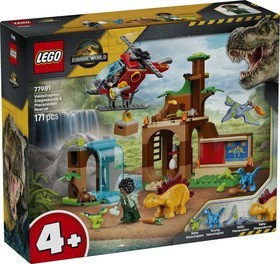 LEGO® Jurassic World 77981 - Velociraptor stegosaurus és pteranodon mentőakció