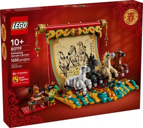 LEGO® Seasonal 80119 - Vágtázó lovakat ábrázoló festmény