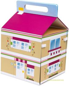 Friends ház alakú játék-lap és hordozó