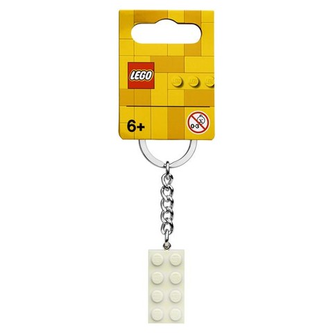 LEGO® Seasonal 854084 - 2x4-es fehér fémkulcstartó