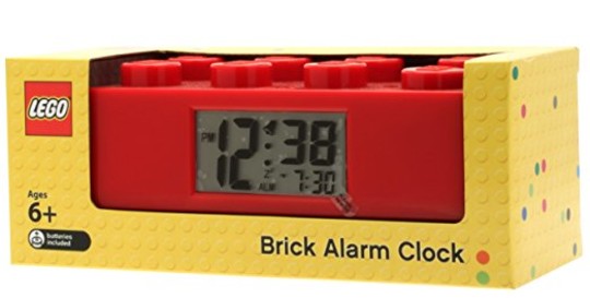 LEGO® Seasonal 9002168 - Piros Lego Elem ébresztőóra