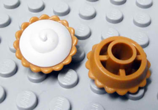 LEGO® Alkatrészek (Pick a Brick) 93568pb001 - Pite Fehér krémmel