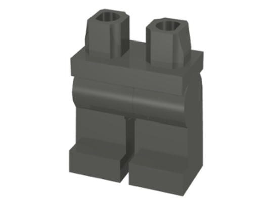 LEGO® Alkatrészek (Pick a Brick) 970c00 - Sötétszürke Lábak (adv025)