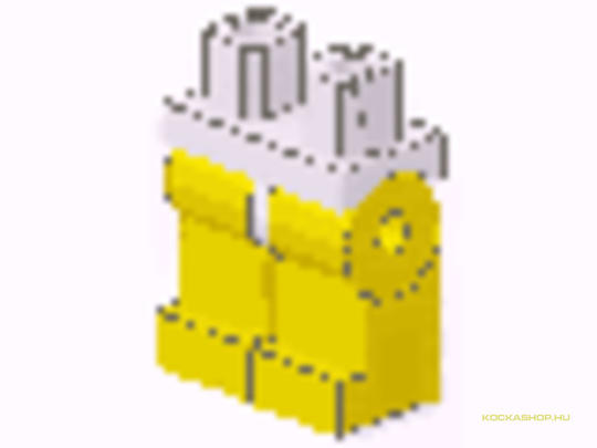 LEGO® Alkatrészek (Pick a Brick) 970c03 - Sárga Minifigura Alsórész Fehér övvel