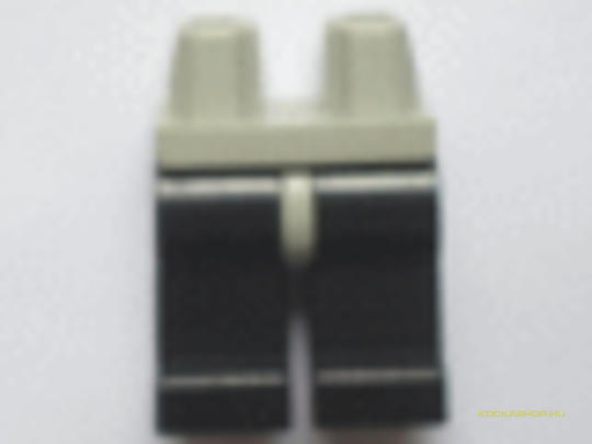 LEGO® Alkatrészek (Pick a Brick) 970c1109 - Világosszürke Minfig Alsórész Fekete Lábakkal