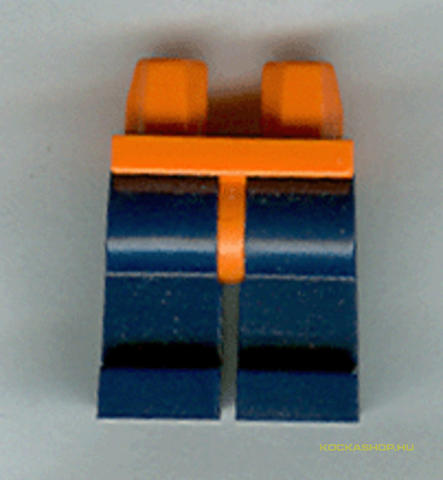 LEGO® Alkatrészek (Pick a Brick) 970c63 - Narancs Minifig Alsórész Sötétkék Lábakkal