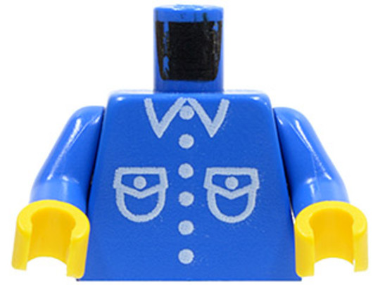 LEGO® Alkatrészek (Pick a Brick) 973p26c0107 - Kék Minifigura Test - Zsebes Ing