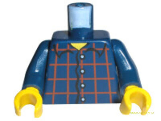 LEGO® Alkatrészek (Pick a Brick) 973pb86c01 - Sötétkék Minifigura Felsőrész