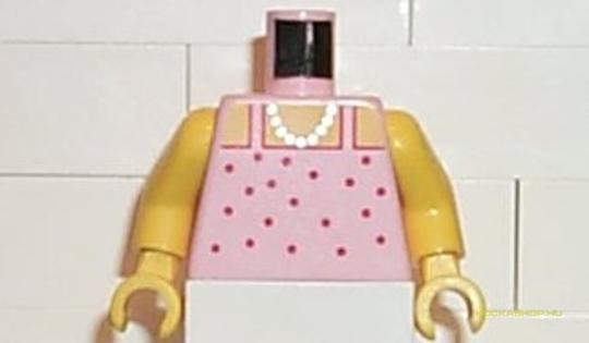 LEGO® Alkatrészek (Pick a Brick) 973px23c01 - Rózsaszín Minifigura Felsőrész Rózsaszín / Paradisa