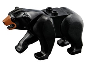 Fekete Erdei medve minifigura