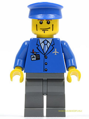 LEGO® Minifigurák air039 - Pilóta Kék Egyenruhában