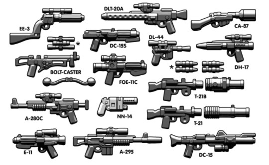 LEGO® Alkatrészek (Pick a Brick) bawk03 - BRICKARMS - Star Wars Fegyverkészlet