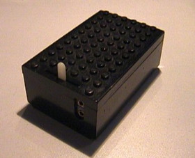 Fekete Régi Elemtartó Box 4.5V  6x11x3 1/3 (Használt)