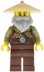 Riverside Scholars - Male, Leather Armor, Reddish Brown Legs, Tan Conical Hat, Light Bluish Gray Bea