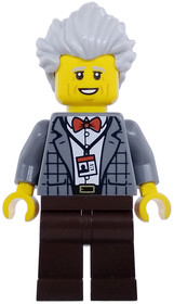 Art Factory Pianist - Male, Dark Bluish Gray Plaid Jacket with Red Bow Tie, Dark Brown Legs, Light B
