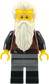 Wolfpack - Male, Dark Bluish Gray Legs with Black Boots, White Beard and Hair