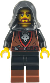 Wolfpack - Male, Black Legs with Reddish Brown Boots, Black Hood