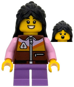 Sequoia Tree Trail Tourist - Daughter, Reddish Brown Jacket, Medium Lavender Short Legs, Long Black 