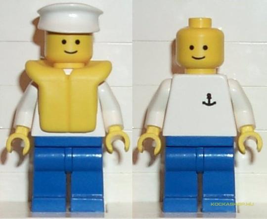 LEGO® Minifigurák boat007 - Tengerész, horgonyos pólóban