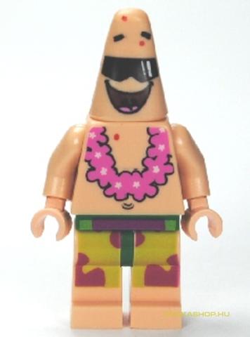 LEGO® Minifigurák bob037 - Patrik-Rózsaszín virágfüzérrel