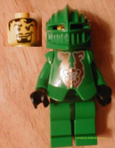 LEGO® Minifigurák cas266 - Kingdom Rascus lovag zöld páncélban