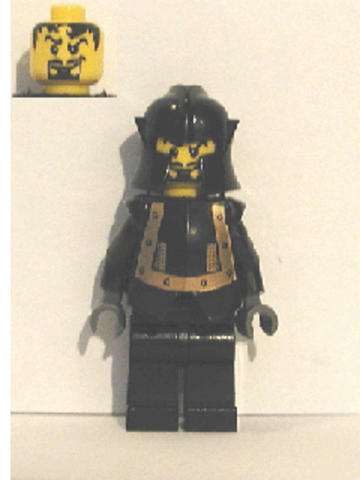 LEGO® Minifigurák cas308 - Gonosz Lovag Fekete Páncélban