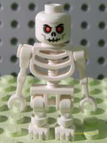 LEGO® Minifigurák cas328 - Fehér Csontvázharcos