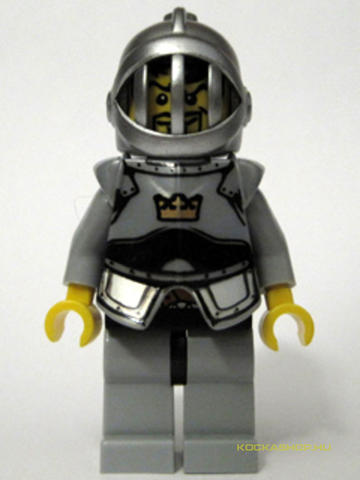 LEGO® Minifigurák cas419 - Fantasy Era , Króm Ezüstözött Rácsos Sisakkal