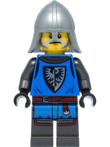 LEGO® Minifigurák cas554 - Black Falcon - Male, Pearl Dark Gray Detailed Legs, Flat Silver Neck Protector