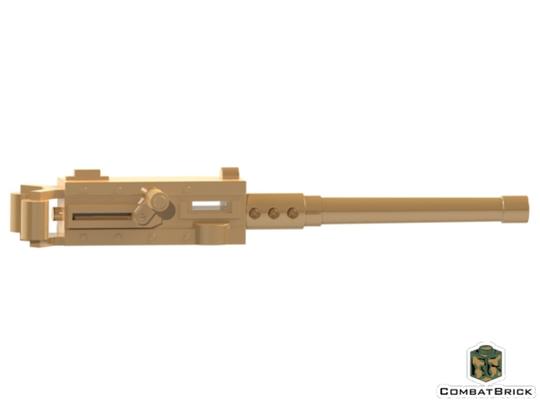 Sötét cserszínű M2 Ma Deuce .50 nagy kaliberű géppuska